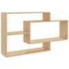 VidaXL Wall Shelves, Hanging Storage Unit, Home Organizer Living Room Interior, Sonoma Oak 800327