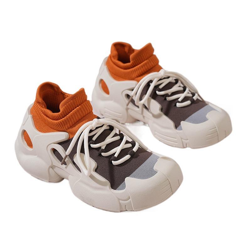 Lässige Damen-Sportschuhe Sommer neue Dad-Schuhe Flyknit-Schuhe neue vielseitige Sportschuhe wasserdichte Einzelschuhe