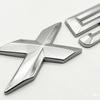 NEW 3D ABS Car Rear Trunk Emblem Badge Sticker For BMW X1 X2 X3 X5 X6 GT Z4 Glossy Black Chrome Logo Decal Styling Accessories IK7