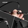 KDEAM Soft TR90 Material Women Sunglasses Cat Eye Polarized UV400 Mirror Sun Glasses Round Black Shades With Leather Case