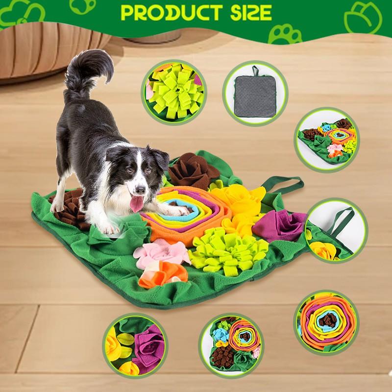 Interactive Snuffle Mat Dogs - Slow Feeder Puzzle Toy Mental Stimulation Indoor Exercise Training