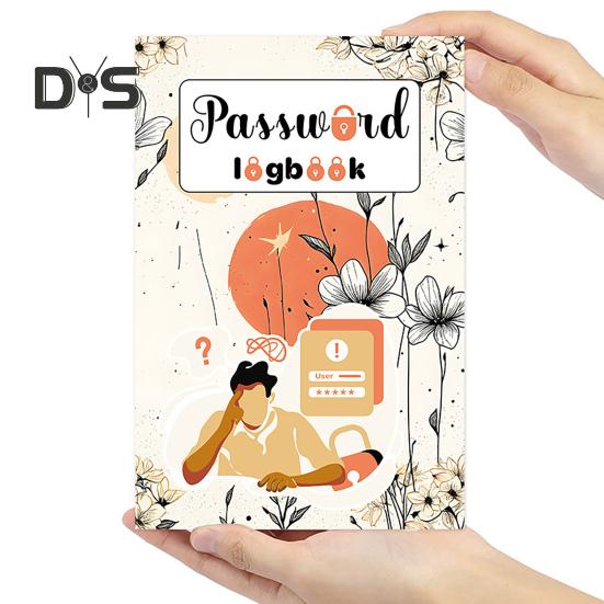 Książka na hasła Mała w twardej oprawie Notatnik do przechowywania haseł Dziennik do haseł logowania do adresów stron internetowych Organizer na hasła Notatnik do domu i biura