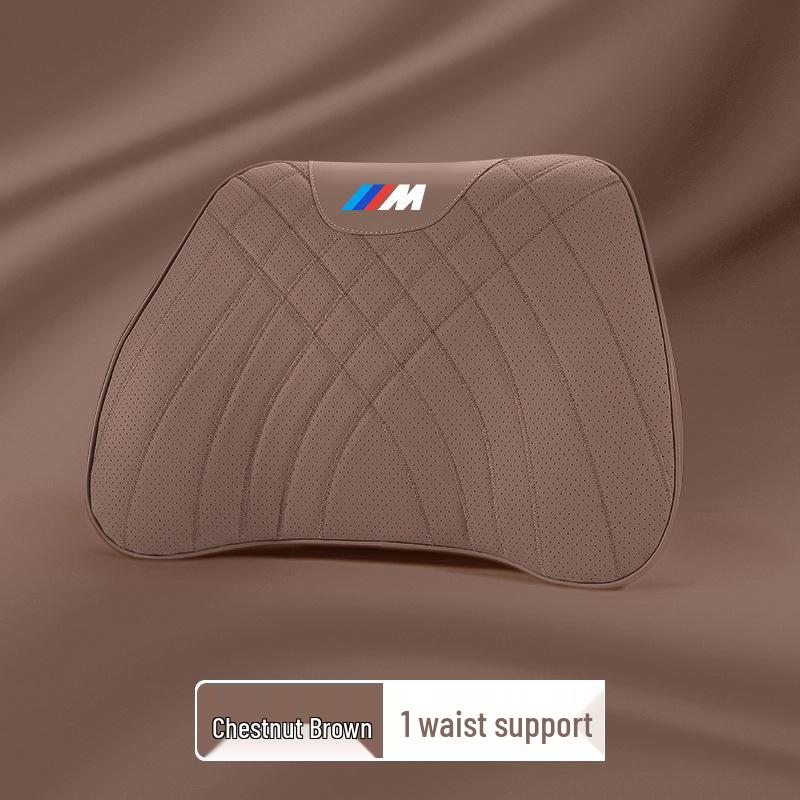 BMW Series Headrest & Lumbar Pillow: Compatible with 1, 3, 5, 7 Series and X1-X6 models for Neck Support and Comfort.