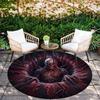 Cartoon Print Round Area Rug,Carpet Rug for Living Room Bedroom Sofa Playroom Decor,Non-slip Floor Mat