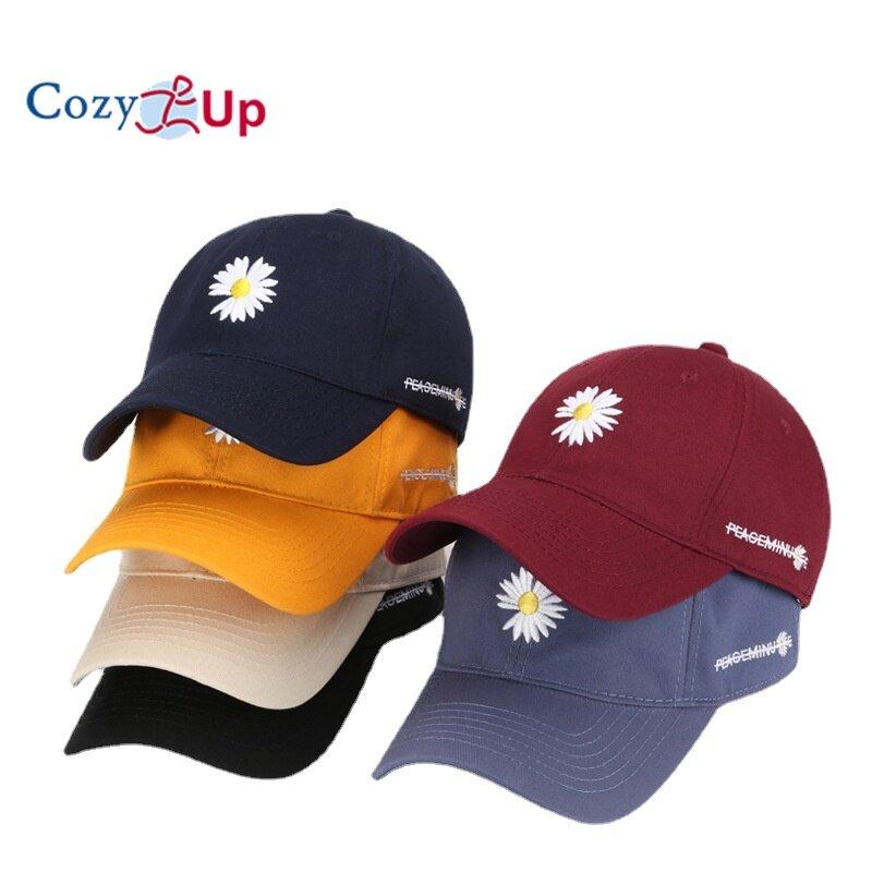 

Cozy Up Унисекс Бейсболка Хлопок Маленькая Маргаритка Цветочная Вышивка Комфортная