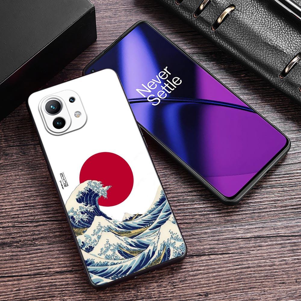 Japan Kunst Hokusai Kanagawa Große Welle Handyhülle Für Xiaomi 13T 14T 15T 12T Pro Hülle Xiaomi 11Lite 5G POCO F8 F7 M7 X7 Pro Abdeckung