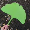 Ginkgo Leaf Shape Hand Fan, Minimalist Solid Color Portable Hand Fan for Summer Camping Travel Use