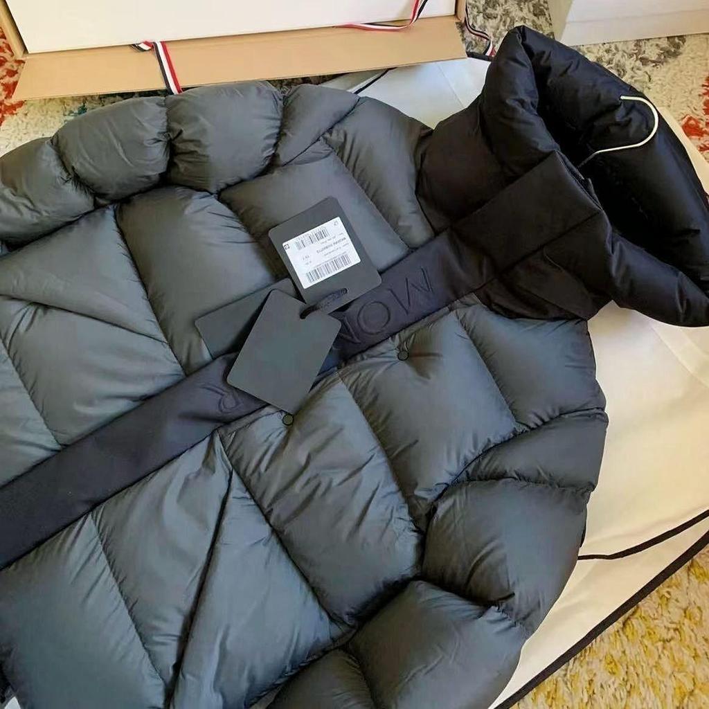 Winter Mengjia Black Warrior Daunenjacke: Unisex Kurzmantel mit Kapuze und dicken, warmen Entendaunen