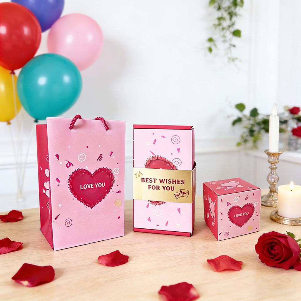 Reusable Birthday Surprise Gift Box With Coin Storage Box, Suitable For Various Events And Travel, Portable Celebration Gift Box.