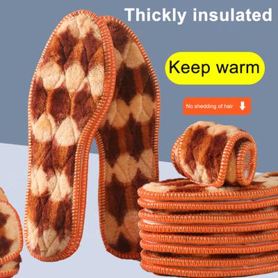 5 Pairs Winter Shoe Insoles Fleece Lined Warm Thick Insoles for Men Women Moisture Wicking Cozy Thermal Insoles