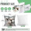 White Flowers Cushions Pillowcase Printed Polyester 45x45cm Throw Pillow Cover Decorative Sofa Cushions Pillowslip Home Decor