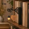 Holiday Gifts for Readers Decorative Bookshelf Lamp with Integrated Bookends, Retro Iron Library Lantern Reading Corner, Vintage Style Lanterns