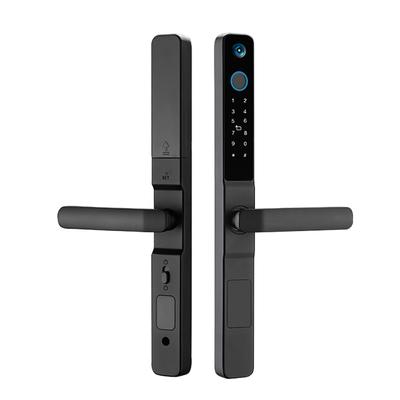 Wafu Smart Lock with Camera Keyless Entry Door Lock Handle Ultra-thin Stainless Steel Biometric