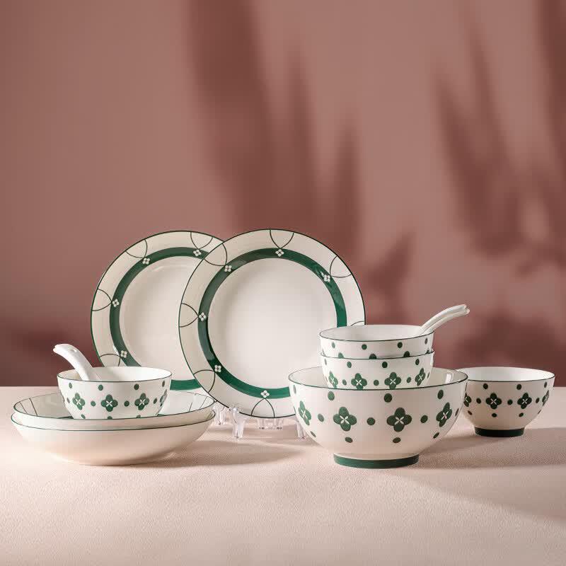 Bami Music Lucky Star 13-Piece Ceramic Dinnerware Set
