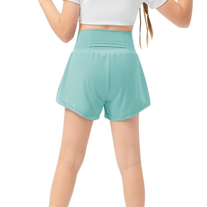 Çocuk Spor Şortları Kız Çocuk Bol Tenis Antrenman Kısa Pantolonları