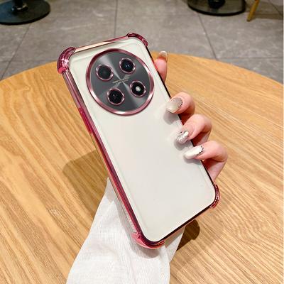 Etui na Huawei nova 12i Huawei Nova 12i Pokrowiec na telefon CTR-L81 Etui na telefon Miękki zderzak Odporny na wstrząsy Pokrowiec ochronny Przezroczysty galwanizowany