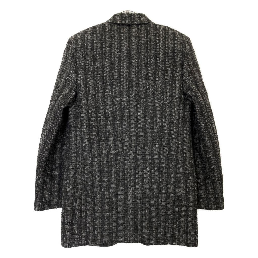 SAINT LAURENT PARIS 2015 394625 Mohair Tailored Jacket Jacket 34 Black Gray CheckUsed
