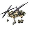 SLUBAN Military King of Jaeger AH-1Z VIPER Gunship Armed Helicopter Building Blocks Kit Bricks Classic Model Toys for Kids