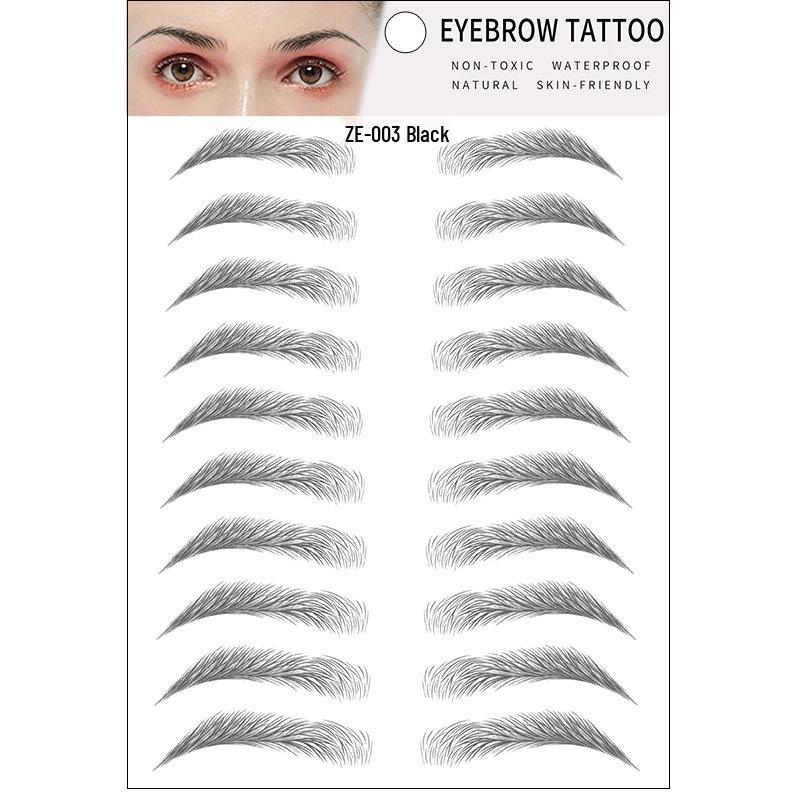 Zhengxiang 2025 Waterproof 6D Eyebrow Stickers - Realistic, Easy Makeup for a European, American, and Korean Style.