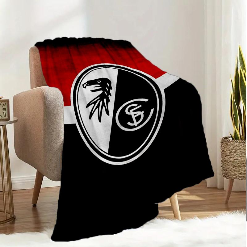Adler Symbol Frei-burg Fußballdecke Leicht Ideal Bettdecke Perfekt für Reisen, Wohnzimmer, Büros, Sofas, Fan Weihnachtsgeschenk
