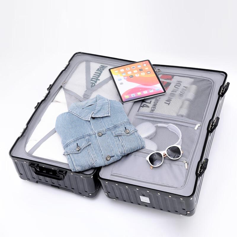 TOBOOG Travel Suitcase with USB Charging & Cup Holder