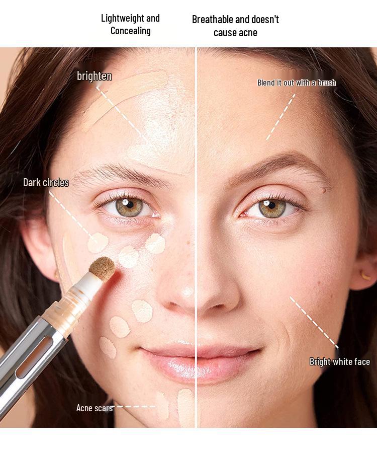 24-Color Long-Lasting Waterproof Concealer Pen for Contouring and Nose Shadow