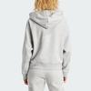 Adidas Tiro 24 Sweat Hoodie With Three Stripes And Fleece Long Sleeve Women Tops Grey IR7509
