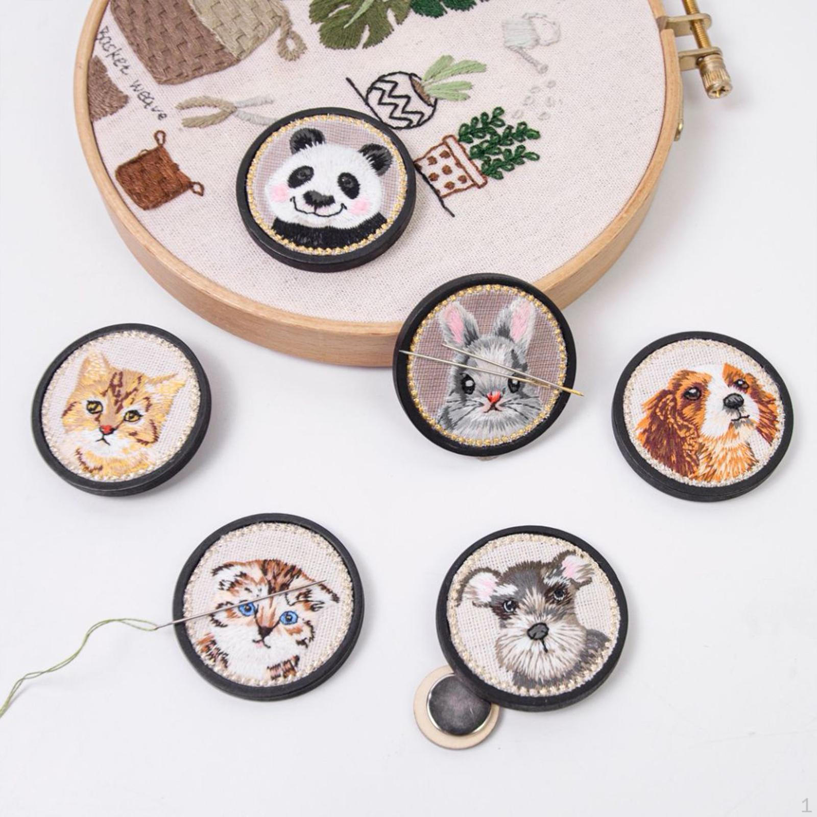 

2 шт. держатель для игольного держателя, симпатичный держатель для аксессуаров для шитья и квилтинга 3 Cats