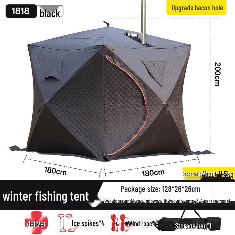 Pentagonal Winter Outdoor Sauna Tent: Portable Steam & Sweat Box for Ice Fishing and Medicinal Bath.