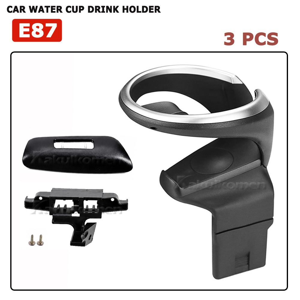 New Front Snap Cup Holder Kit For BMW 135i 128i X1 E82 E84 E81 E87N Car Cup Drink Holder Center Console Passenger Side Beverage