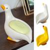 Mydelniczka Kreatywny samozasysający stojak do przechowywania mydła Personalizowany uroczy kształt kaczuszki półka gospodarstwa domowego artefakt łazienkowy