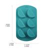 6 Cavity Pineapple Non-Stick Ice Cubes Tray Silicone Fruit Shape Chocolate Candy Molds Silicone Mold