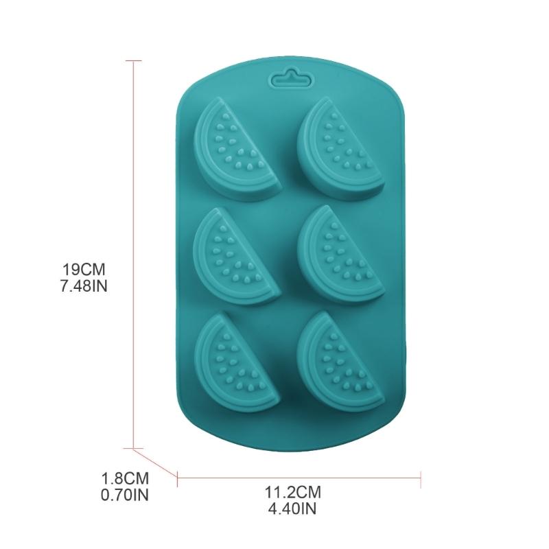 6 Cavity Pineapple Non-Stick Ice Cubes Tray Silicone Fruit Shape Chocolate Candy Molds Silicone Mold