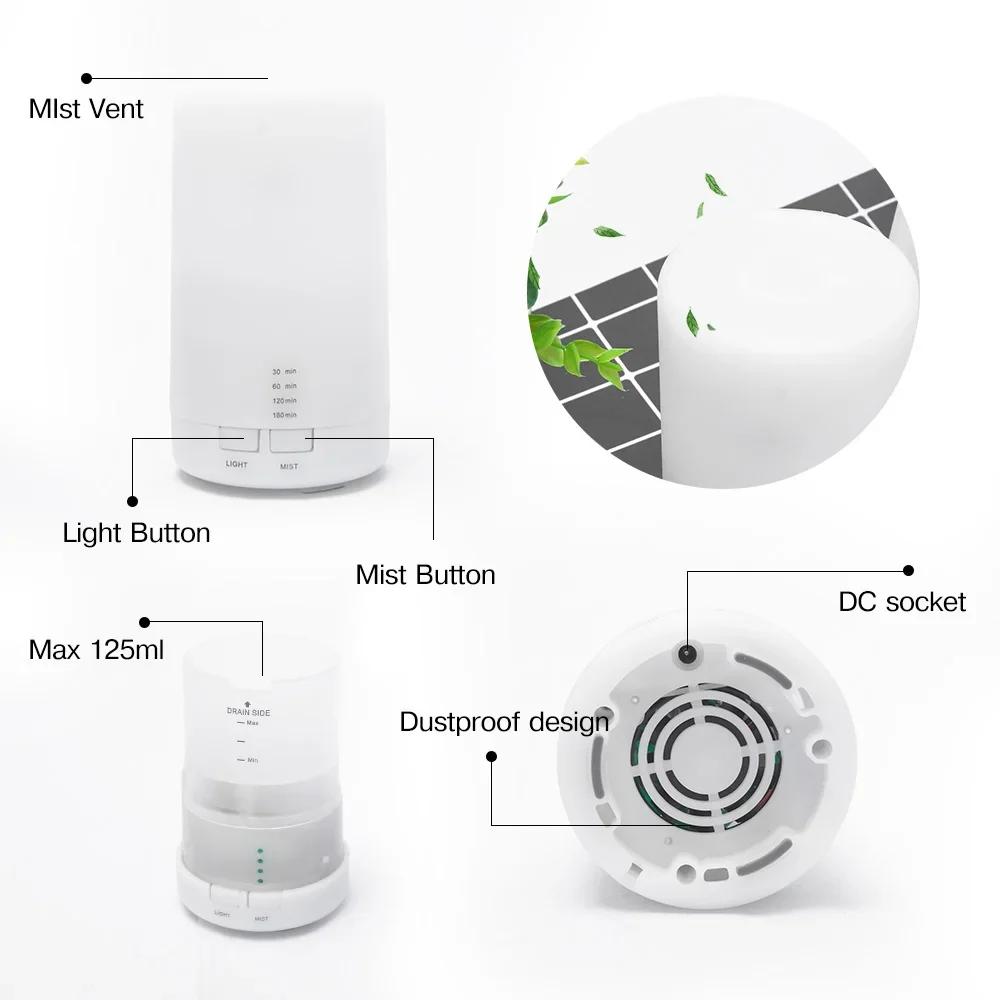 Umidificator de aer USB Difuzor de aromă Purificator de ulei esențial Aromaterapie Electric Distribuitor de miros Pentru parfum de casă Mașină Dormitor