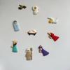 9Pcs/Set Nativity Scene Patches PVC Mini Statue Cartoon Flatback Charms Embellishments for Christmas DIY Craft Decors