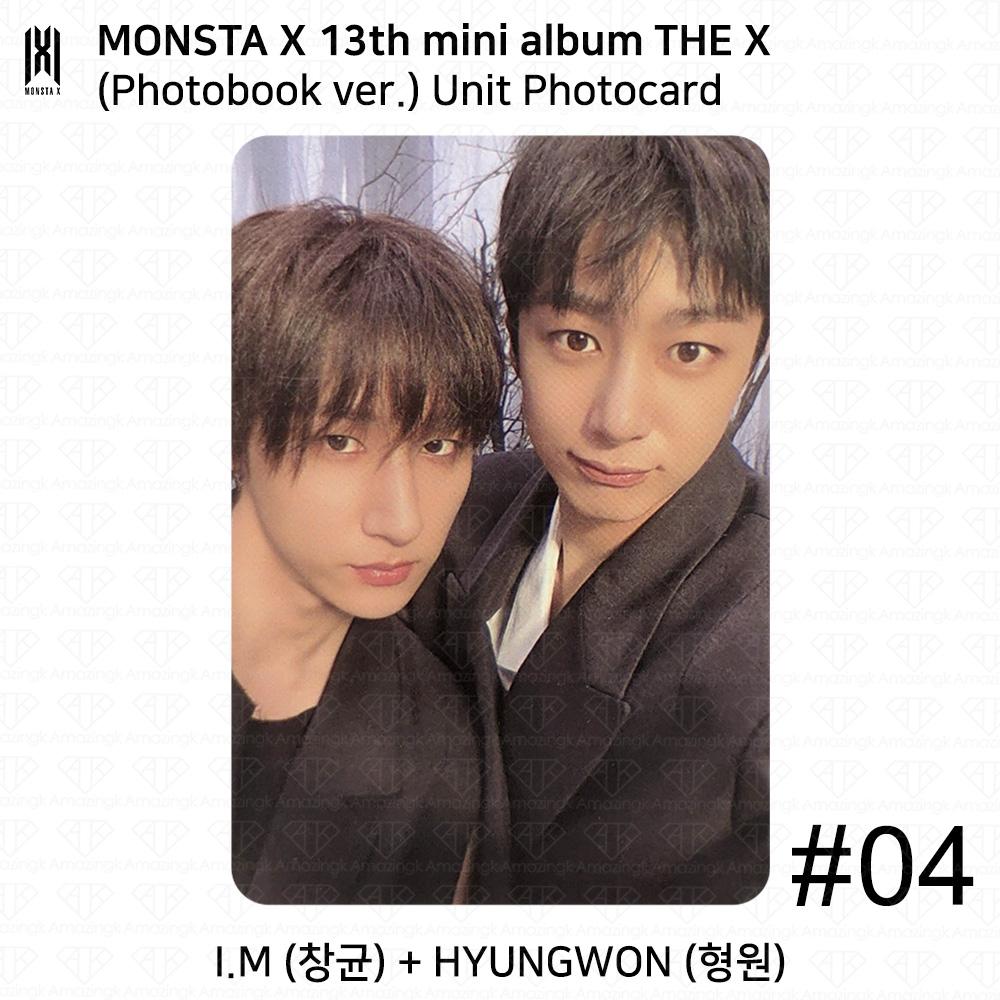 Monsta X The 13th Mini Album THE X Photobook Ver UNIT Bookmark Official Photocard