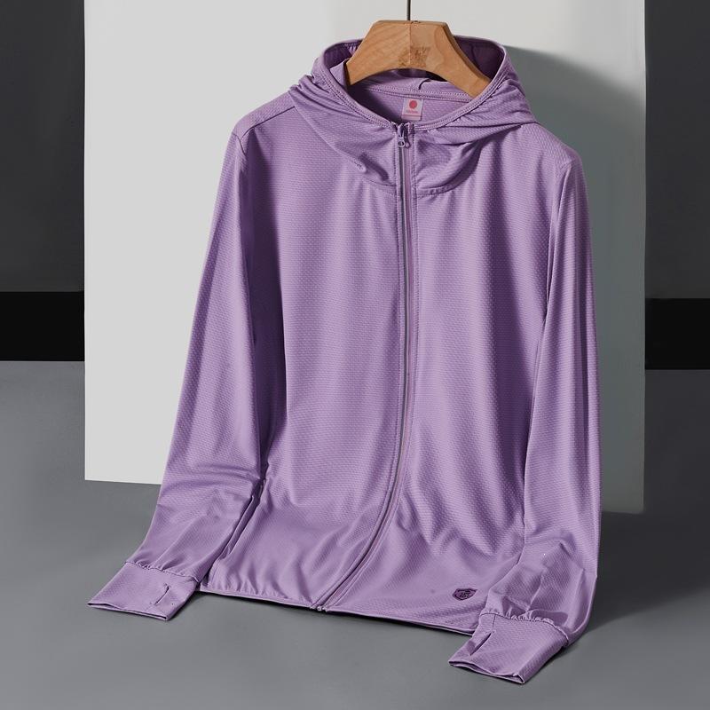Ice silk sunscreen clothing for men's new men's summer UV protection breathable thin jacket outdoor fishing sunscreen clothing