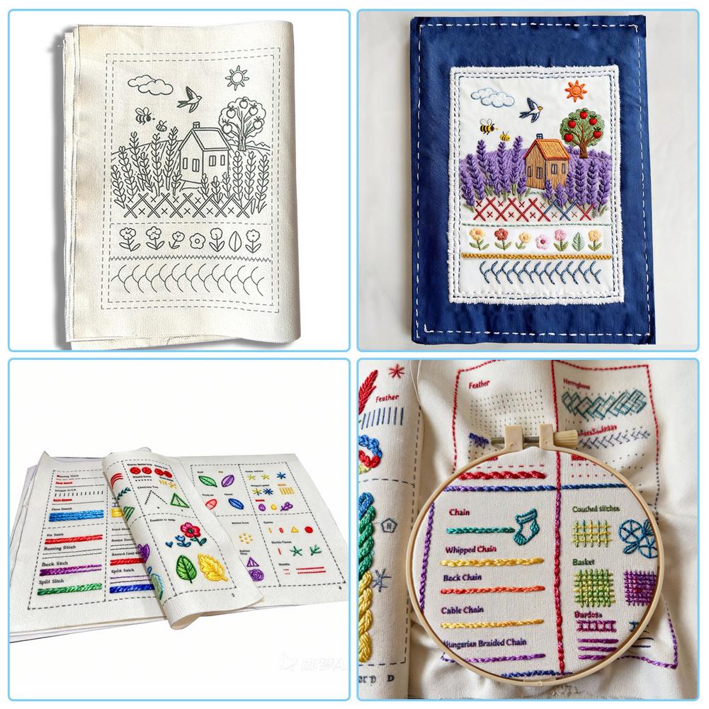 Creatief doe-het-zelf Stekenboek Handgemaakte Borduursteek Boeken Naaiboeck Borduur Naaikit Met Patronen Boek Voor Beginners