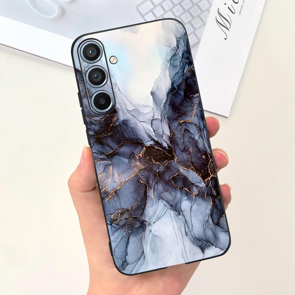 Soft Silicone Cases For Samsung Galaxy A54 5G A53 5G Case Samsung A23 4G 5G A12 A125F Bumper Shell Black Cat Stylish Coques Etui