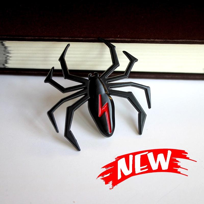 

Аксессуары для стайлинга автомобилей Металлическая наклейка Хромированная эмблема Паук Значок Мотоцикл Наклейка чёрный