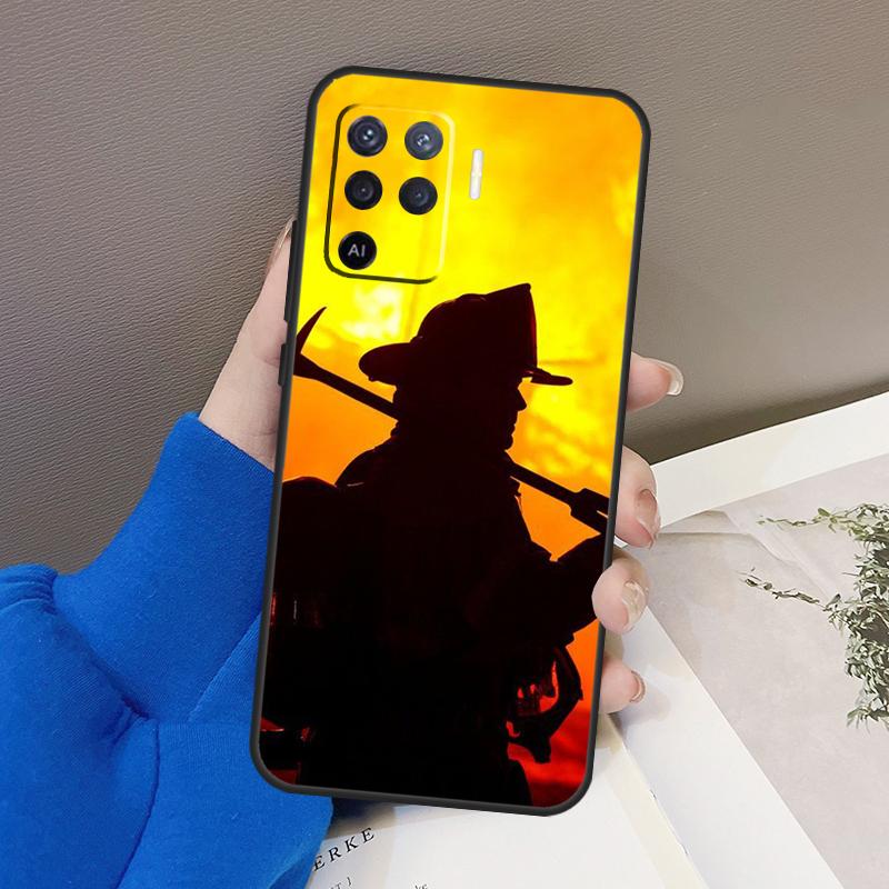 

Чехол Firefighter Heroes Fireman для OPPO A15 A16 A3S A5S A52 A72 A94 A74 A54 A83 A91 A93 A31 A5 A9 2020 A53 S, чехол Find X5 Pro