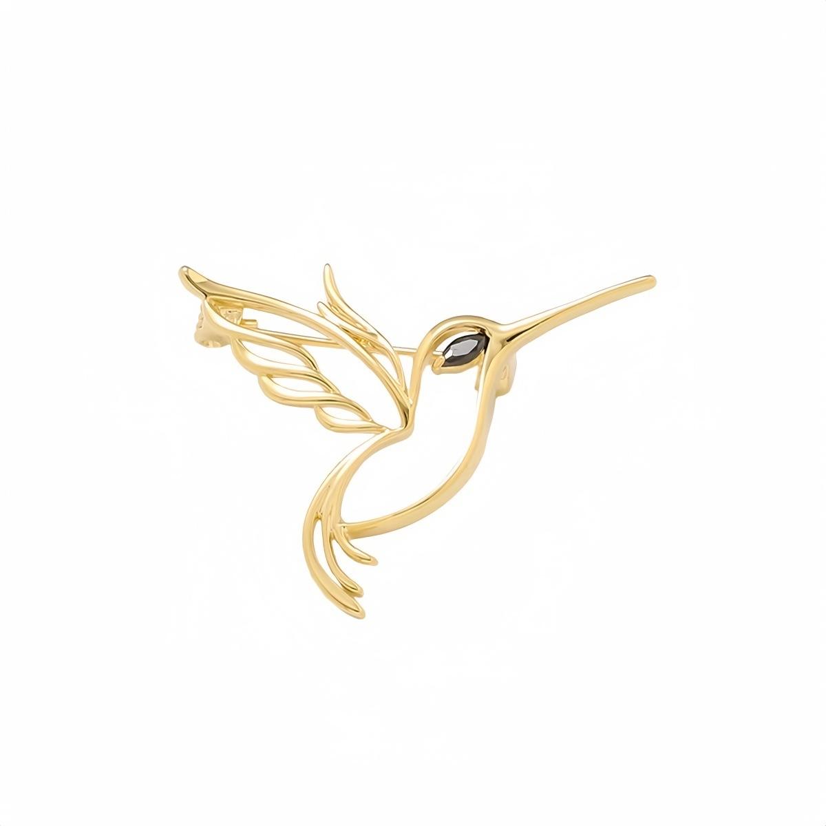 

New hollow bird buckle pin anti-light breast buckle neckline small exquisite pin simple corsage clothes accessories