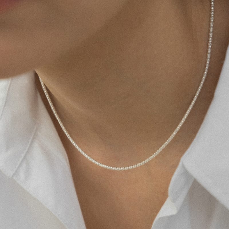 NORMALLEE [Silver 925] Condense Chain Necklace