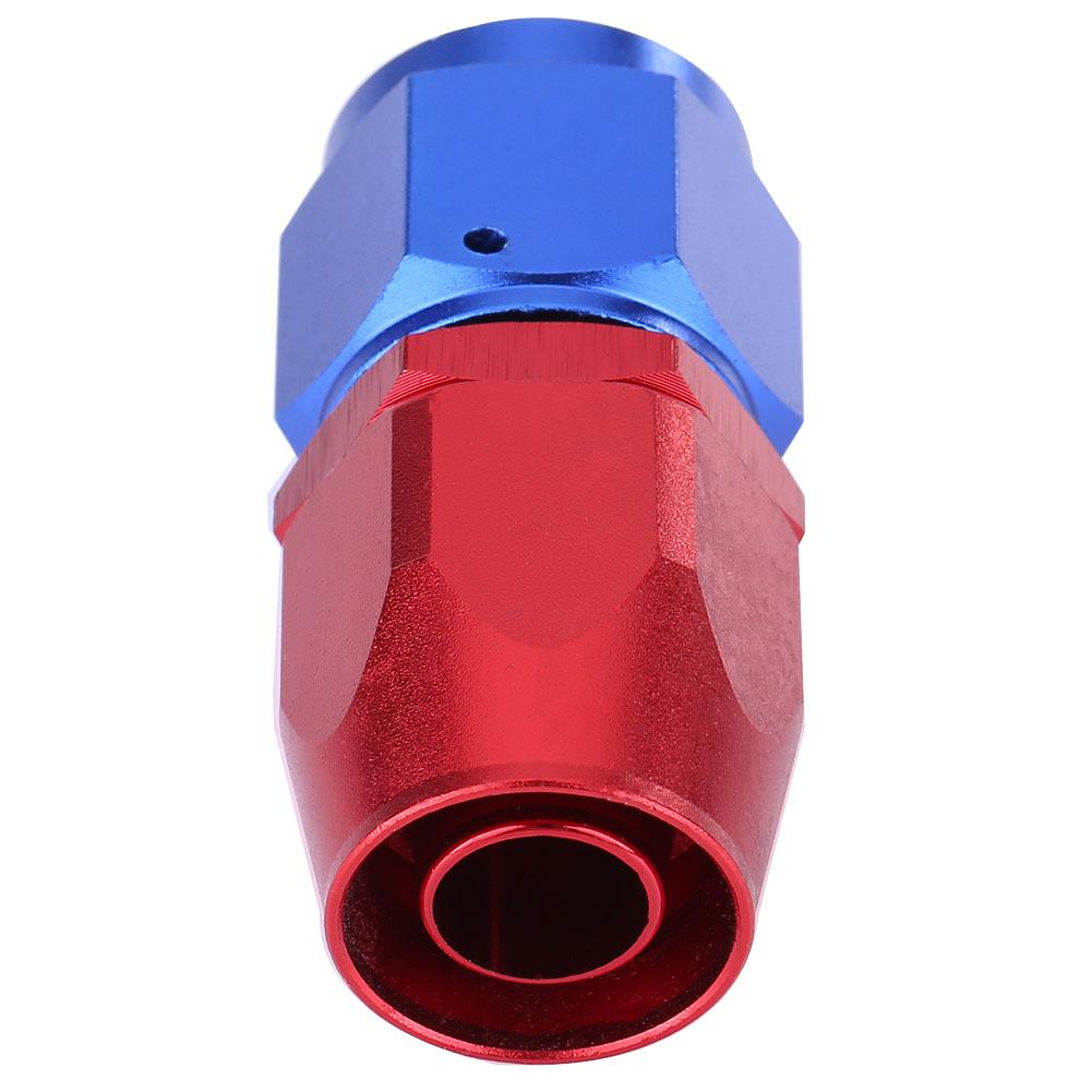 AN10 Fuel Line Hose End Swivel Fitting Oil Cooler Adapter Blue and Red Color Anodized