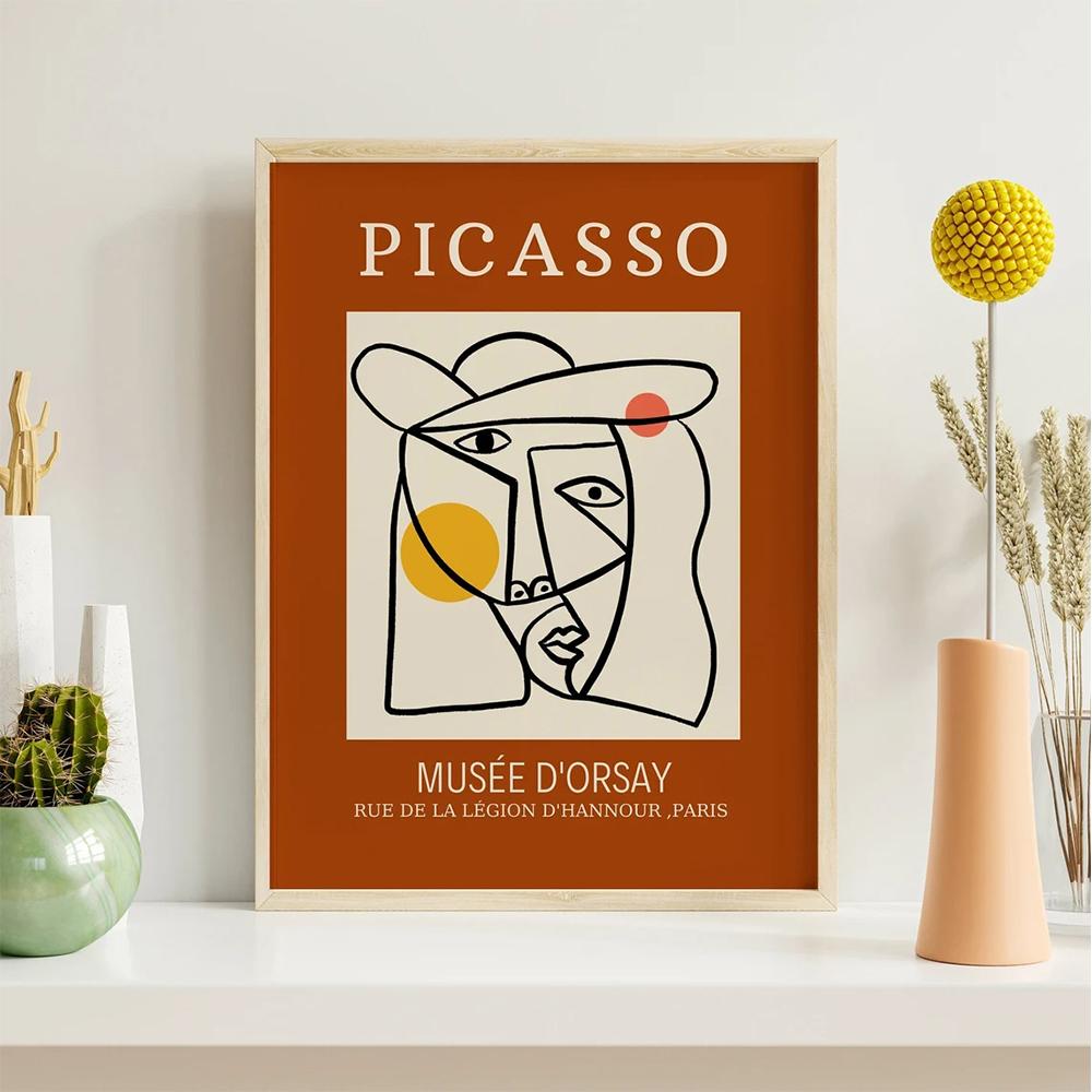 Trendy Gallery Wall Exhibition Matisse Picasso Museum Bauhaus Wall Art Canvas Painting Posters For Living Room Home Decor