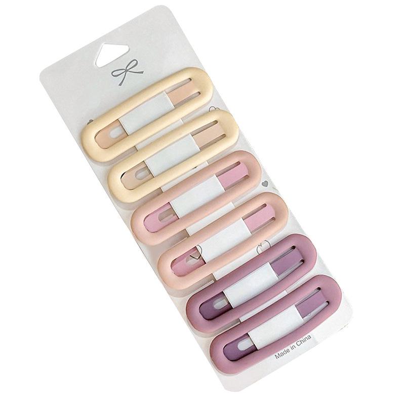 Morandi Series Heart Bang Clips - Versatile Hair Accessories for Women