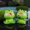 Adorable Frog Figurines, Home Gifts, Children's Cartoon Car Decorations, Resin Handicrafts