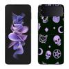 Witch Girl And Cat Case for Samsung Galaxy Z Flip 6 Flip 5 4 3 5G Black Cell Phone Cover Z Flip 5 Luxury PC Shell Coque