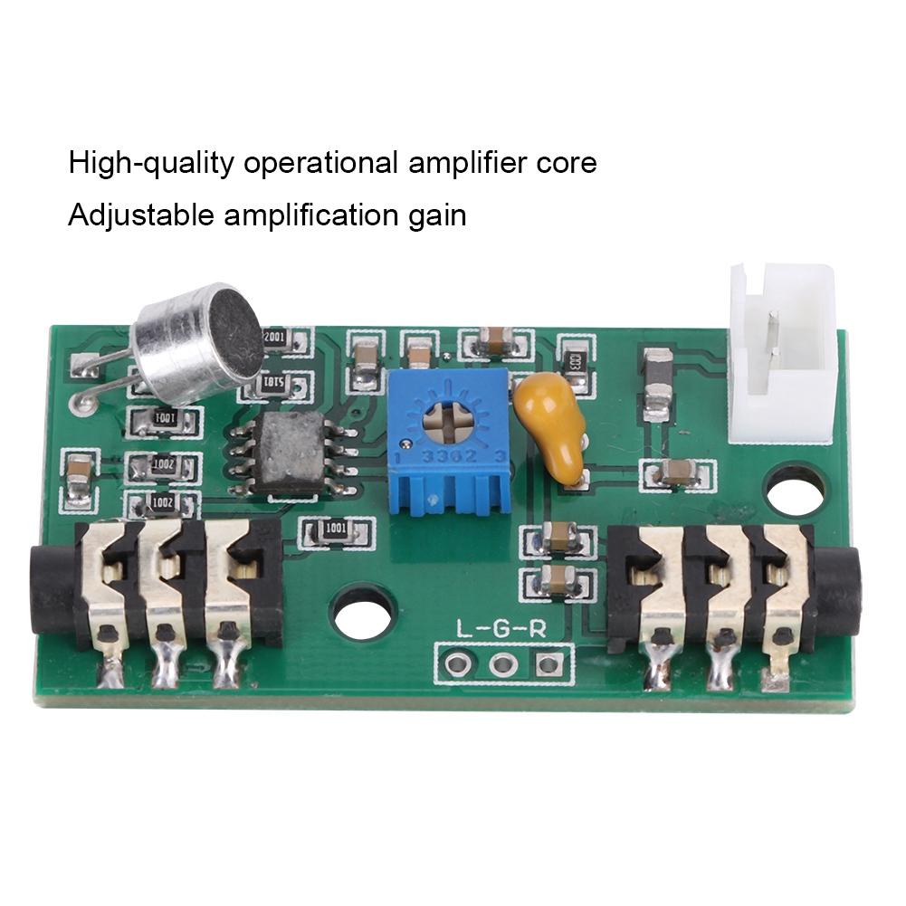Modul zesilovače desky mikrofonu Zesílení hlasového zvukového signálu Nastavitelný zisk DC 2.610V