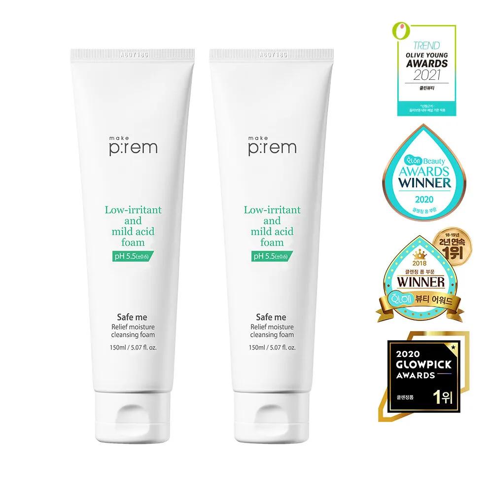 Makeprem Safe Me Relief Увлажняющая очищающая пенка 150 мл 1+1 Специальный набор